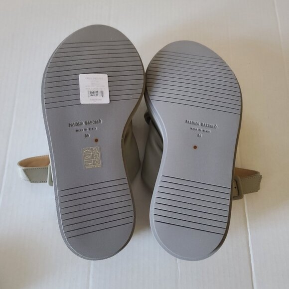 Paloma Barcelo Free People Sima Platform Slingback Sandals US 8.5 EU39 Grey NWOB - Picture 8 of 12